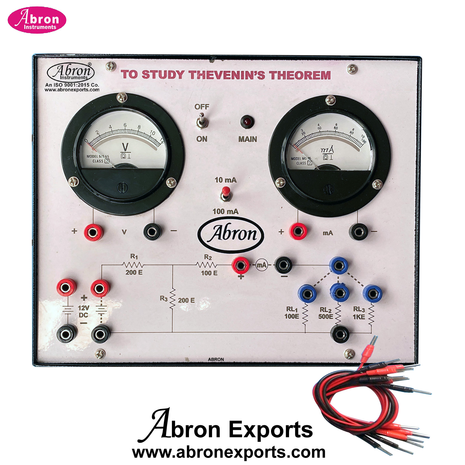 Study Theorem Theveinins Network Theorem With Power Supply 2 Meters Electronic Trainer Kit Abron AE-1430THV 